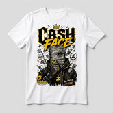 Cash Face White Graphic T-shirt