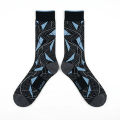 Chambray Sneaker Match Socks – Air Jordan 7 Retro 2006 Chambray Inspired Mid-Calf Crew Socks
