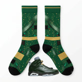 Champagne Bottle Socks ā Air Jordan 6 Retro Inspired Mid-Calf Unisex Crew Socks