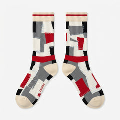 Chicago Shadow Sneaker Match Socks – Union LA x Jordan 1 Inspired Mid-Calf Crew Socks
