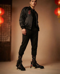 Chinese New Year Sneaker Match Socks – Air Jordan 6 Retro Inspired Mid-Calf Unisex Crew Socks