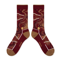 Cigar Sneaker Match Socks – Air Jordan 7 Retro Cigar Inspired Mid-Calf Crew Socks