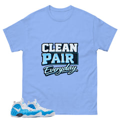 Clean Pair Everyday Graphic Tee, Shirt to Match Air Foamposite Pro University Blue, Air Foamposite Unisex Blue Shirt