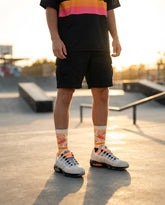 Club 58 Sneaker Match Socks ā SB Air Max 95 Sail & Laser Orange Inspired Mid-Calf Crew Socks