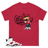 Cool Boy Shirt - Match White Air Jordan 6 Carmine