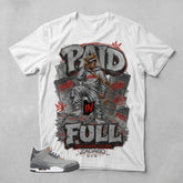 Cool Grey 3s Zadago Shirt Paid In Full Graphic