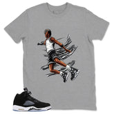 Cool Grey Oreo 5s Zadago Shirt Air Ball Graphic