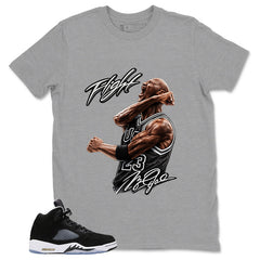 Cool Grey Oreo 5s Zadago Shirt Flight MJ Graphic