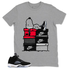Cool Grey Oreo 5s Zadago Shirt Snoopy Chillin' Graphic