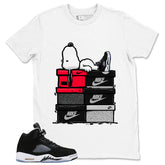 Cool Grey Oreo 5s Zadago Shirt Snoopy Chillin' Graphic