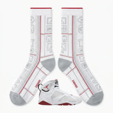 Countdown Pack Sneaker Match Socks ā Air Jordan 7 Retro Inspired Mid-Calf Crew Socks Unisex