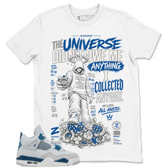 Cream Military Blue 4s Zadago Shirt No Luck All Hustle Graphic