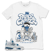Cream Military Blue 4s Zadago Shirt Paper Chaser Graphic