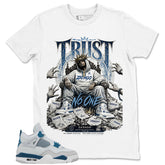 Cream Military Blue 4s Zadago Shirt Trust No One Graphic