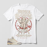 Cream Muslin 3s Zadago Shirt Broken Blessing Graphic