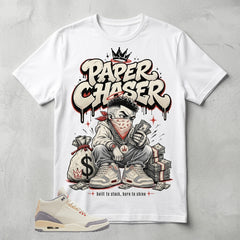 Cream Muslin 3s Zadago Shirt Paper Chaser Graphic