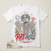 Cream Muslin 3s Zadago Shirt Pure Hustle Graphic
