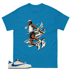 Cream Travis Scott Fragment Sail Military Blue 1s Shirt Air Ball Graphic