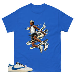 Cream Travis Scott Fragment Sail Military Blue 1s Shirt Air Ball Graphic