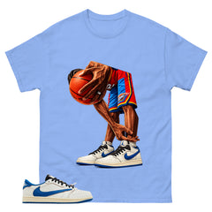 Cream Travis Scott Fragment Sail Military Blue 1s Shirt Ball Time Graphic