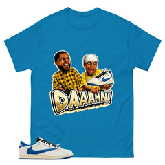 Cream Travis Scott Fragment Sail Military Blue 1s Shirt Daaamn Sneaker Graphic
