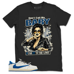 Cream Travis Scott Fragment Sail Military Blue 1s Shirt Don't Call Me Baby Graphic