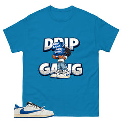 Cream Travis Scott Fragment Sail Military Blue 1s Shirt Drip Gang Graphic