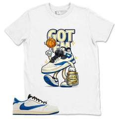 Cream Travis Scott Fragment Sail Military Blue 1s Shirt Got Em Bread Graphic