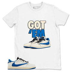 Cream Travis Scott Fragment Sail Military Blue 1s Shirt Got Em Graphic