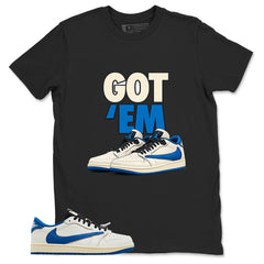 Cream Travis Scott Fragment Sail Military Blue 1s Shirt Got Em Graphic