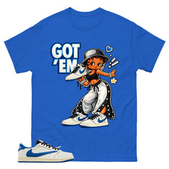 Cream Travis Scott Fragment Sail Military Blue 1s Shirt Got Em Lady Graphic