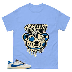 Cream Travis Scott Fragment Sail Military Blue 1s Shirt Hopeless Graphic