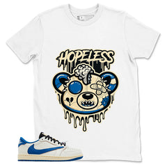 Cream Travis Scott Fragment Sail Military Blue 1s Shirt Hopeless Graphic