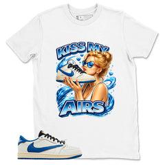Cream Travis Scott Fragment Sail Military Blue 1s Shirt Kiss My Airs Graphic