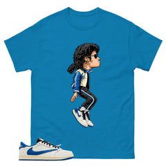 Cream Travis Scott Fragment Sail Military Blue 1s Shirt M.Jackson Tiptoe Graphic