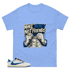 Cream Travis Scott Fragment Sail Military Blue 1s Shirt Make Money Not Friend Graphic