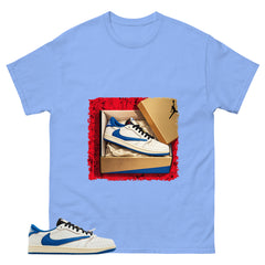 Cream Travis Scott Fragment Sail Military Blue 1s Shirt New Kicks Graphic