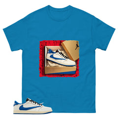 Cream Travis Scott Fragment Sail Military Blue 1s Shirt New Kicks Graphic