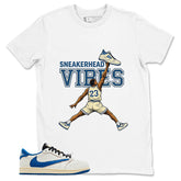 Cream Travis Scott Fragment Sail Military Blue 1s Shirt Sneakerhead Vibes Graphic