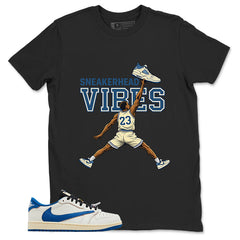 Cream Travis Scott Fragment Sail Military Blue 1s Shirt Sneakerhead Vibes Graphic
