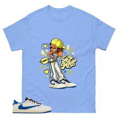 Cream Travis Scott Fragment Sail Military Blue 1s Shirt Talk To The Hand Graphic