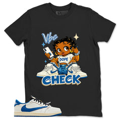 Cream Travis Scott Fragment Sail Military Blue 1s Shirt Vibe Check Graphic