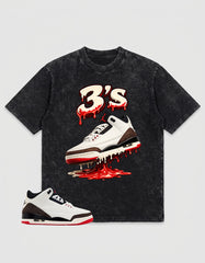 Cream World’s Best Dad 3s Zadago Washed T-shirt 3's Dripping Graphic