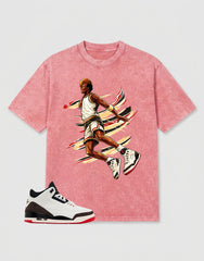 Cream World’s Best Dad 3s Zadago Washed T-shirt Air Ball Graphic