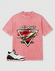 Cream World’s Best Dad 3s Zadago Washed T-shirt Always Fly Graphic