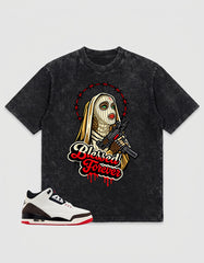 Cream World’s Best Dad 3s Zadago Washed T-shirt Blessed Forever Graphic