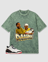 Cream World’s Best Dad 3s Zadago Washed T-shirt Daaamn Sneaker Graphic