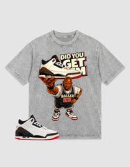 Cream World’s Best Dad 3s Zadago Washed T-shirt Did You Get Em Graphic