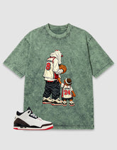 Cream World’s Best Dad 3s Zadago Washed T-shirt Father & Son Best Friend Graphic