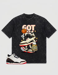Cream World’s Best Dad 3s Zadago Washed T-shirt Got 'Em Bread Graphic